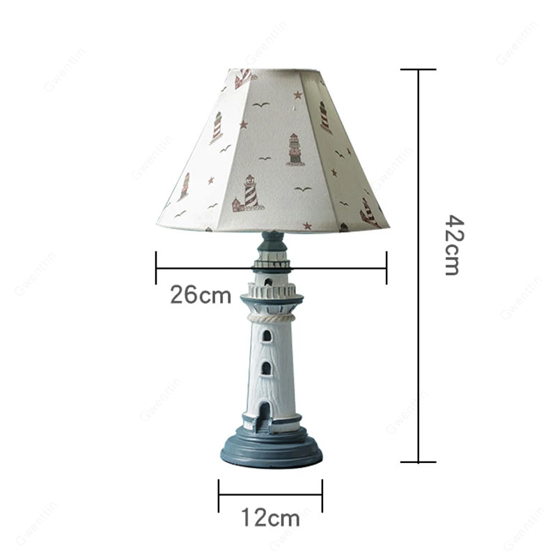 Средиземноморский светильник настольные лампы для спальни детской комнаты