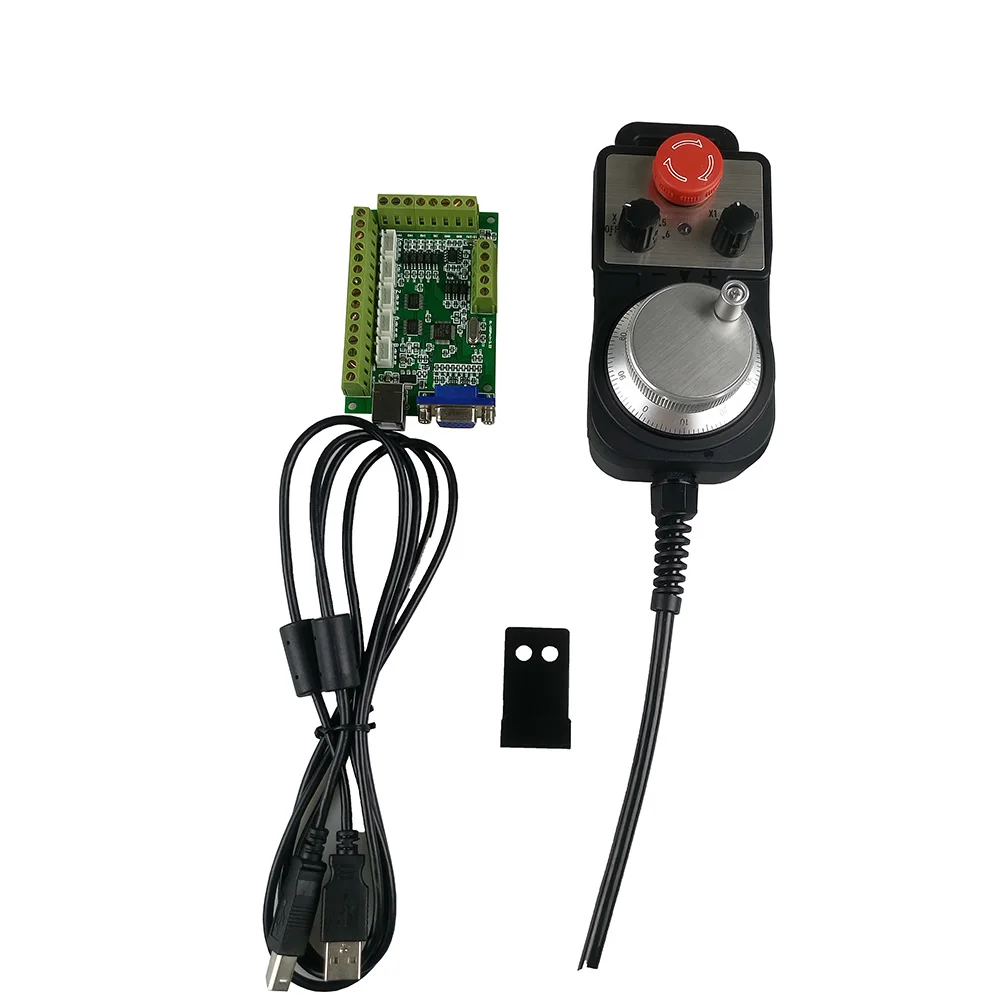 Плата интерфейса USB зеленого цвета MACH3 5 Axie CNC карта управления движением + ручное