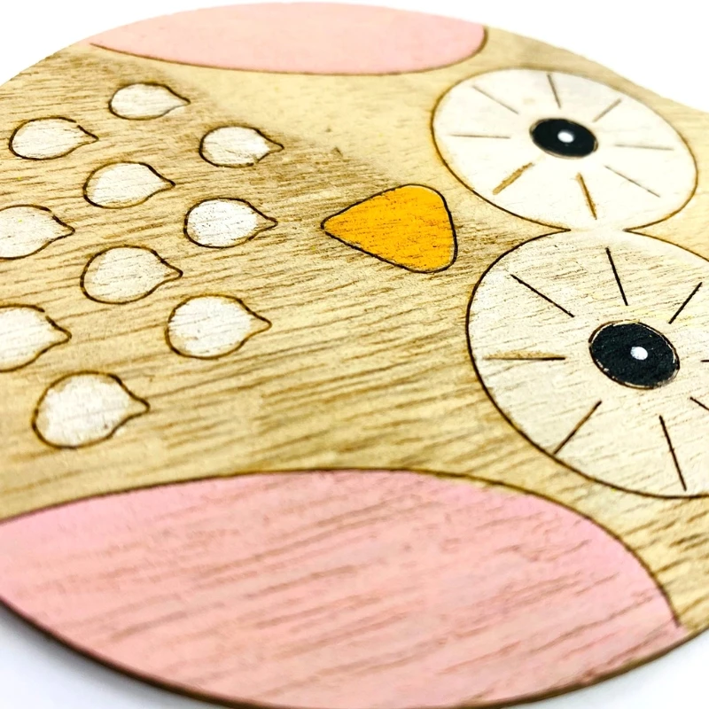 

3pcs Wooden Owl Hanging Pendant Ornaments Easter Decorations DIY Handcraft Door 69HF