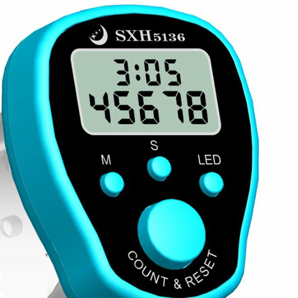 Mini Stitch Marker Row Finger Counter LCD Electric Digital Display with LED Light For Sewing Knitting Weave Tool HOT | Инструменты