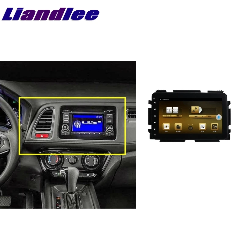 Для Honda HR-V HRV Vezel 2014 ~ 2020 LiisLee автомобильный мультимедийный ТВ DVD GPS аудио Hi-Fi радио