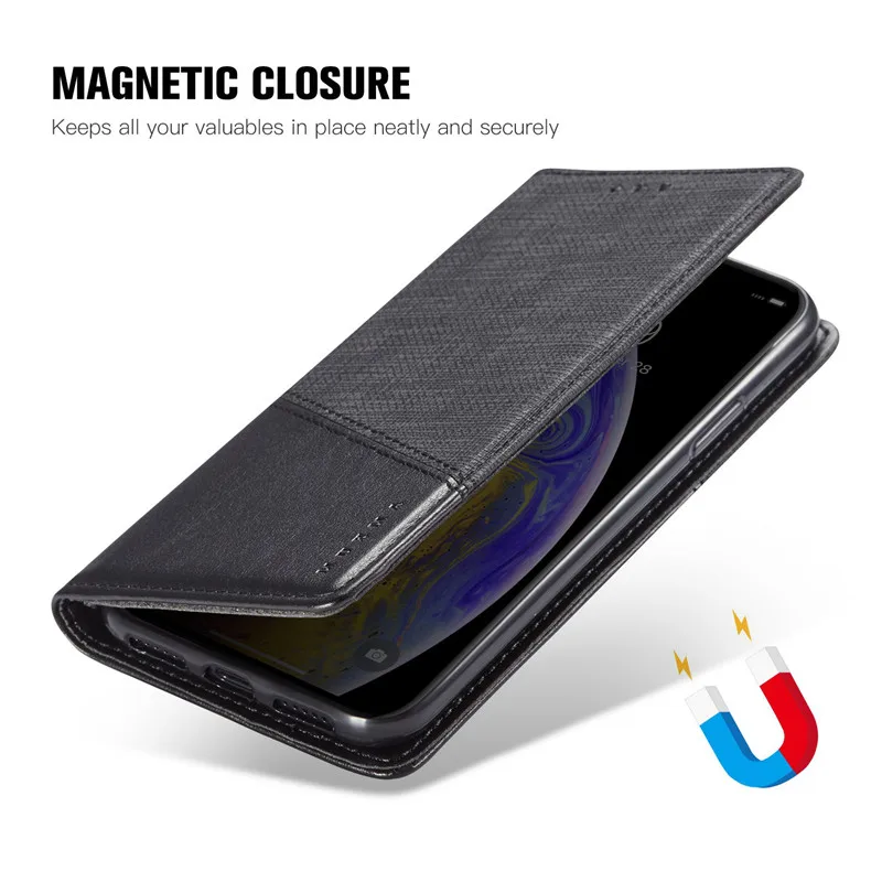 Роскошный кожаный чехол-книжка с магнитной застежкой для Asus Zenfone 6 6Z ZS630KL 5 ZE620KL 5Z