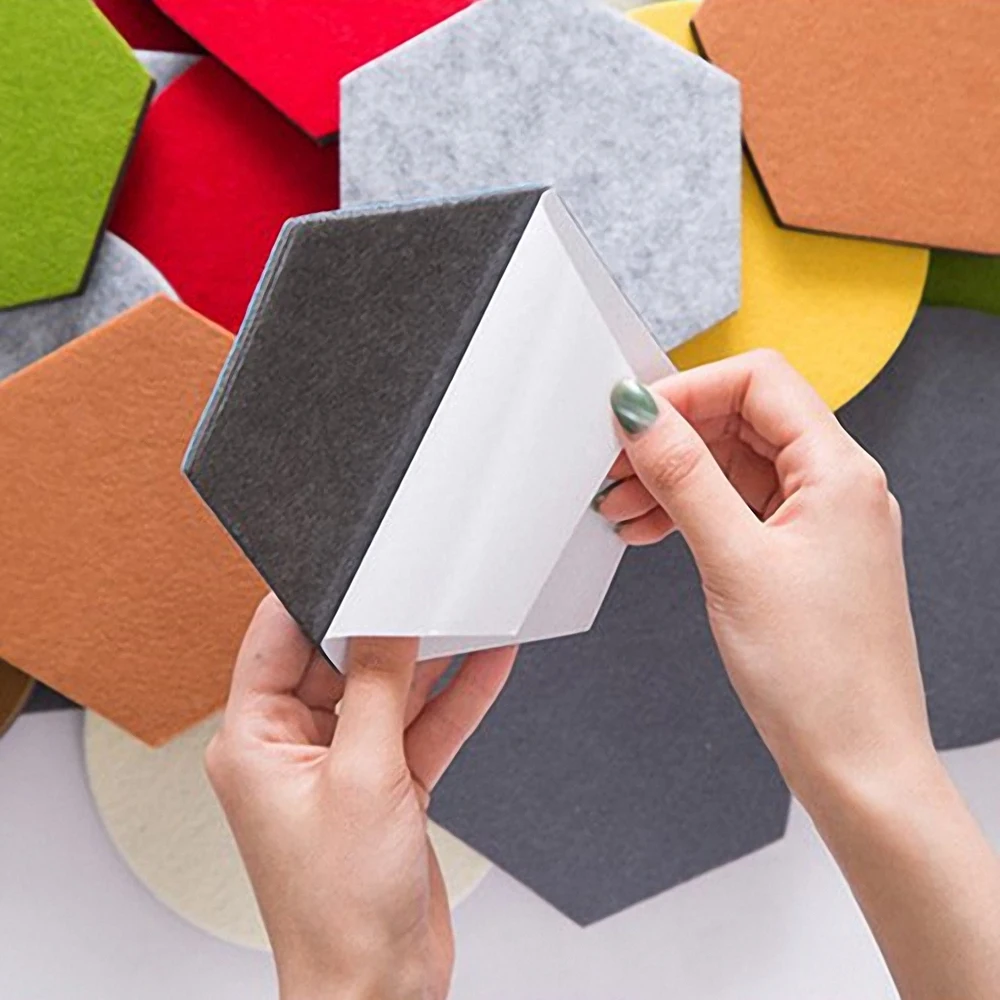 Съемная Наклейка на стену геометрический 3D шестигранный наклейки для украшения