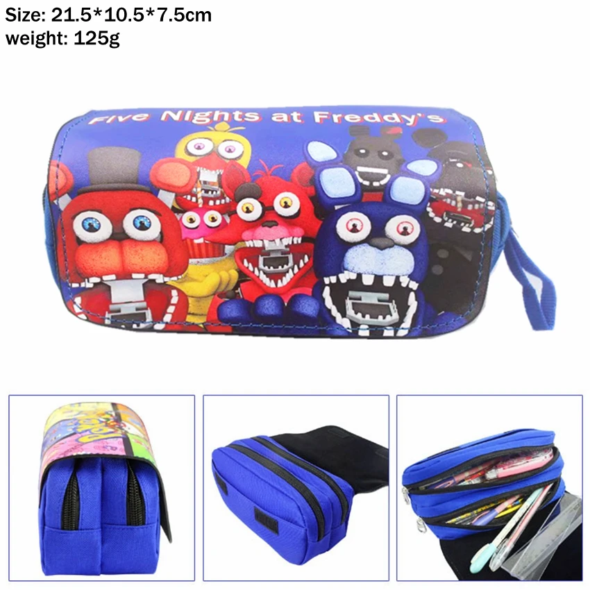 Тканевый чехол-карандаш Five Nights at Freddy's Freddy Bonnie, женская косметичка на молнии, Мультяшные канцелярские сумки - Цвет: 5