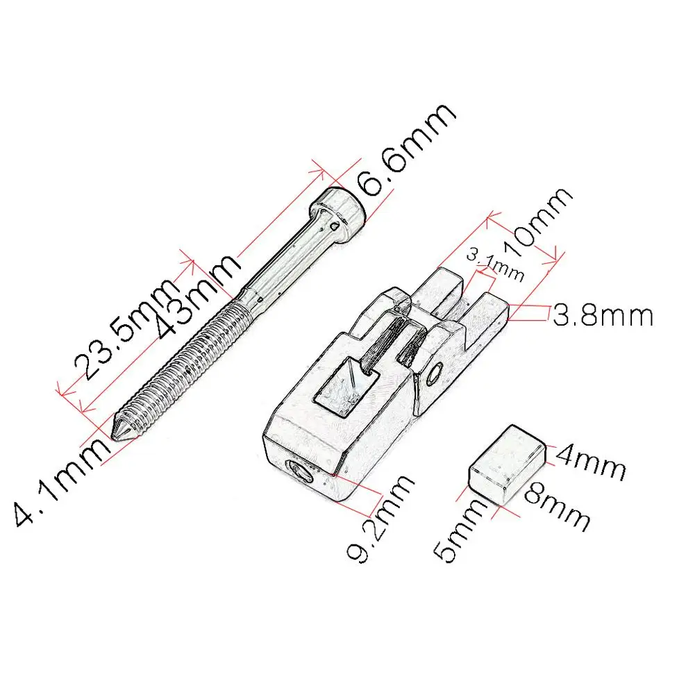 Оптовая продажа 6 шт./партия Двойной блокировки Системы строка седла для Флойд