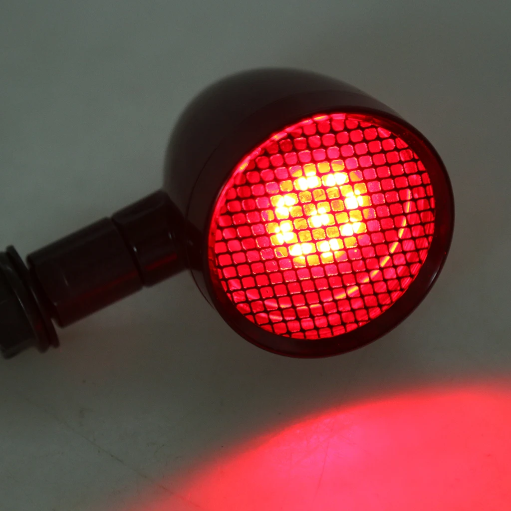 

1 Pair Motorcycle LED Turn Signal Indicator Light for Cruiser Chopper Bobber