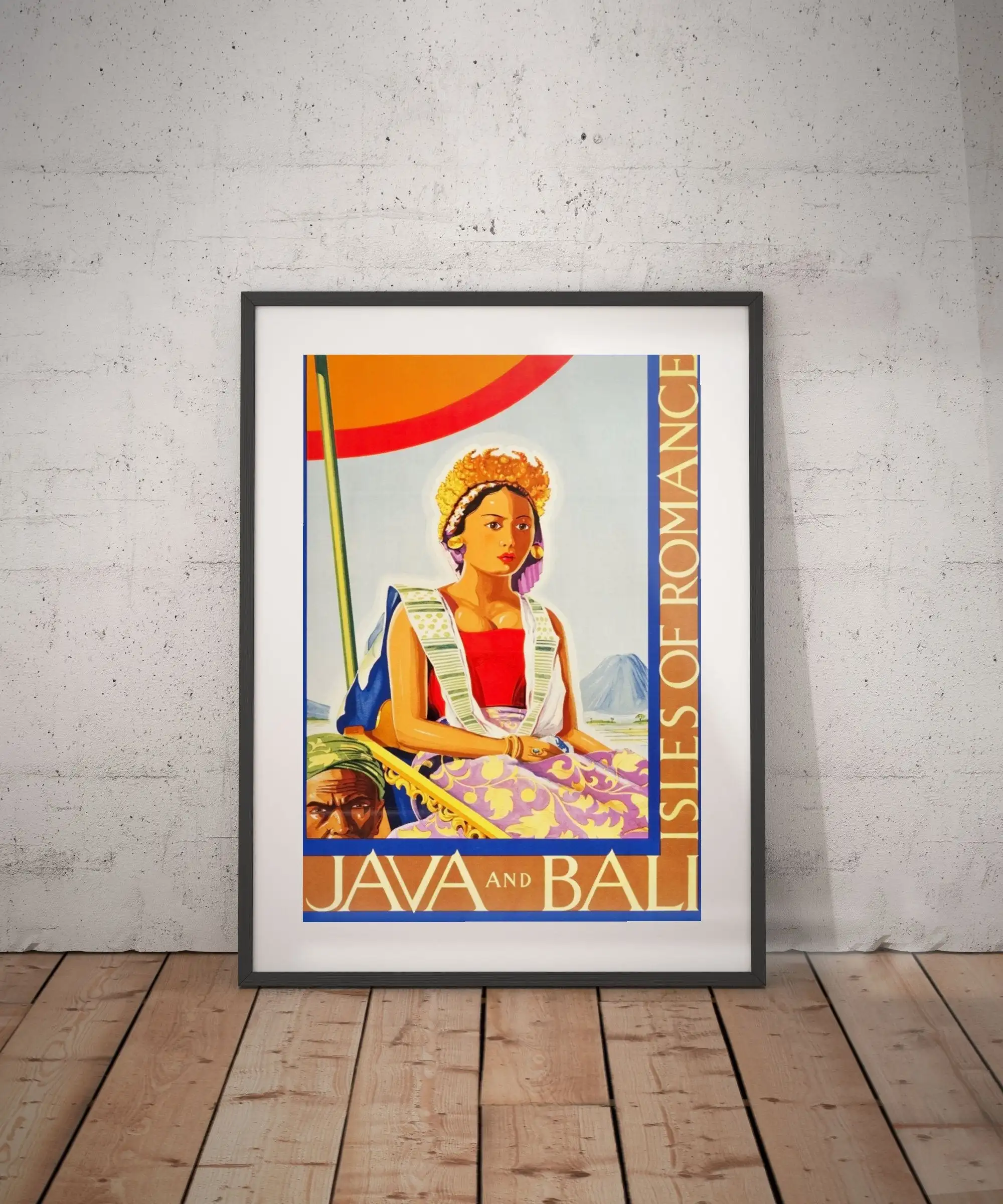 Дорожный постер java bali print travel Настенный декор | Дом и сад