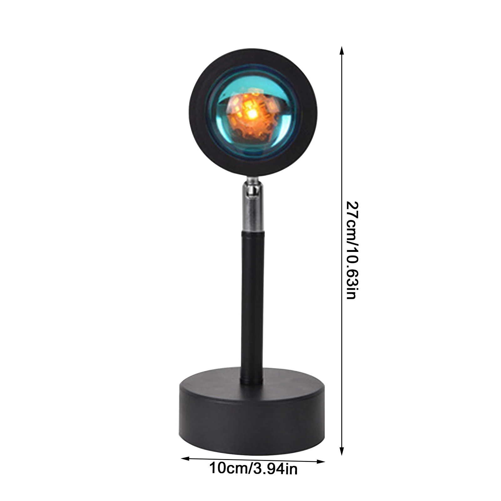 

Sunset Rainbow Projector Night Lights USB LED RGB Table Lamp Colorful 90 Degree Rotation Coffee Wall Decoration Atmosphere Light