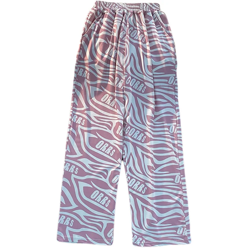 Европейские американские брюки с широкими штанинами в стиле Хай-стрит женские