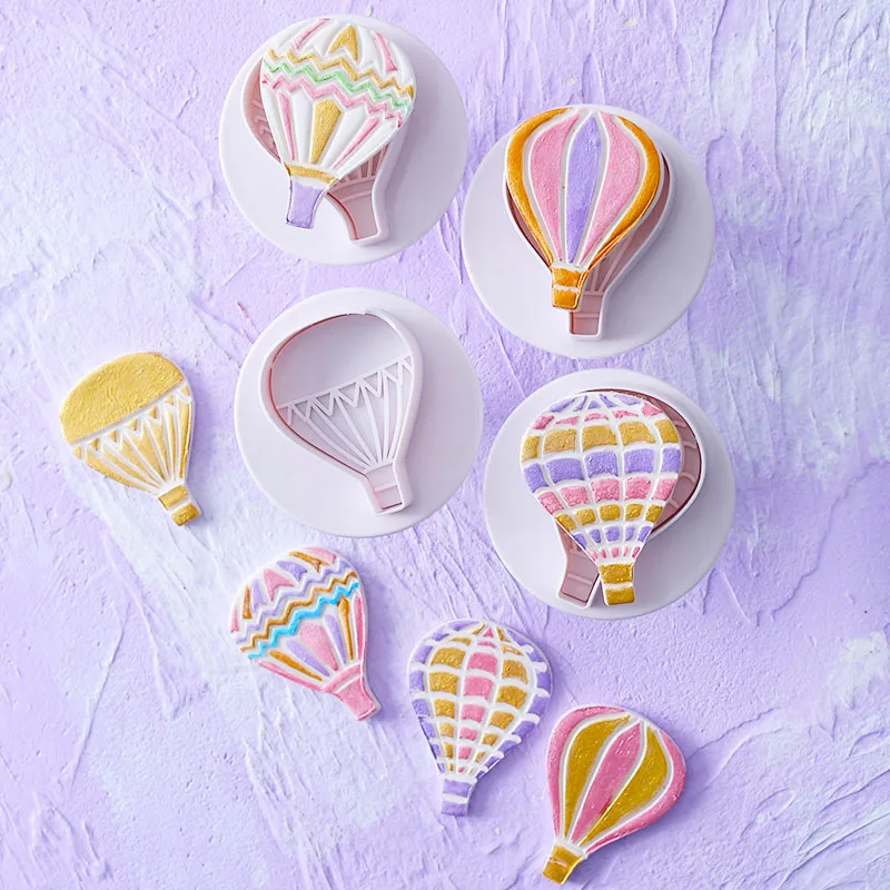 4 шт./компл. для приготовления печенья 3D Снеговик животных Плунжер резак кухня