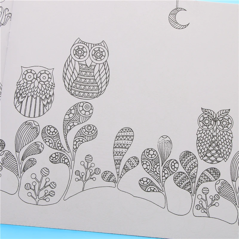 24 стр. Фэнтези мечта английское издание книжка раскраска для детей и взрослых kawaii