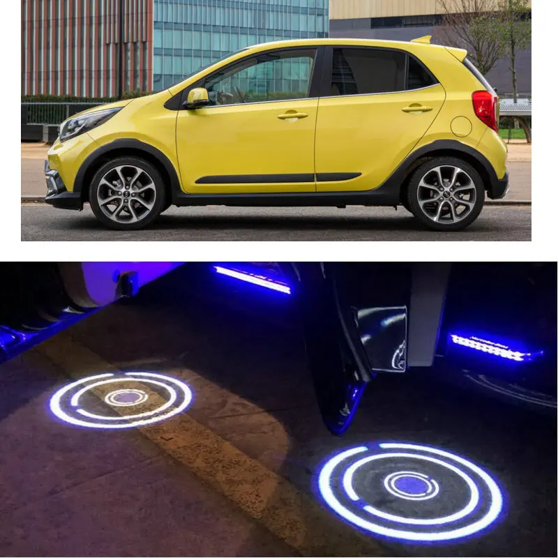 

Беспроводная приветственная лампа 2 шт./лот HD для Kia Picanto Carnival niro amanti borrego cadenza forte k900 rondo sedona, автомобильные аксессуары