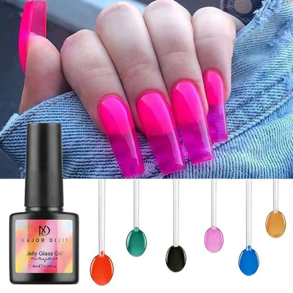 Прозрачный неоновый Гель лак для ногтей 8 мл|Лак ногтей| |