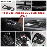 carbon fiber accessories for opel insignia gsi buick regal 2017 2021 reading light lamp handle bowl air ac vent cover trim