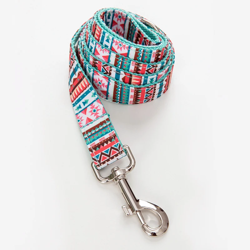 Ошейник и поводок для домашних животных в этническом стиле металлическая пряжка