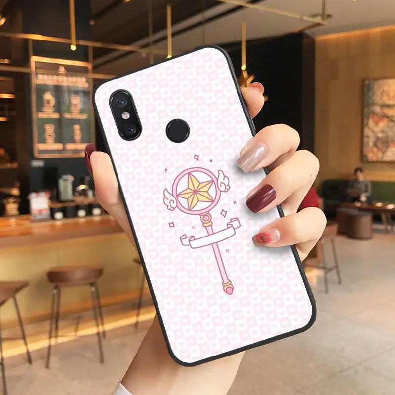 Cardcaptor Sakura задняя крышка силиконовый чехол для Xiaomi Mi 6 плюс 8 8SE 9 9SE 6X Note2 Note3 корпус