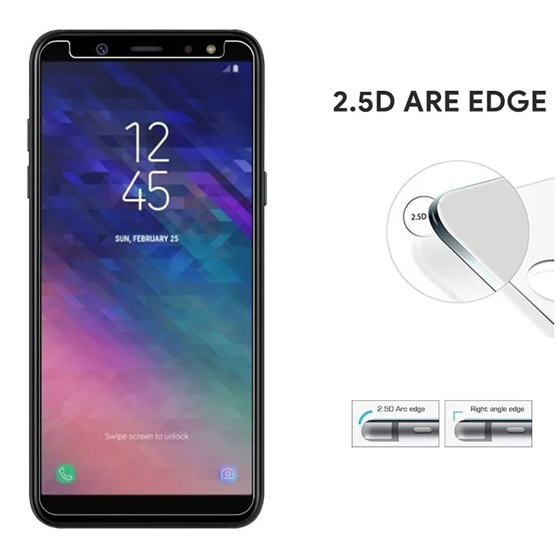 Tempered Glass for Samsung A9 A8 A7 A6 Plus A5 2018 Protective Glas Screen Protector Safety on Galaxy A 5 6 7 8 9 A6plus A72018 | Мобильные
