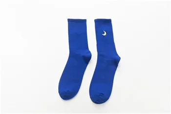 Blue Унисекс, Радужный цвет, мужские носки, 100 хлопок, Харадзюку, погодные носки, мужские стандартные, длина 1 пара - Цвет: Blue