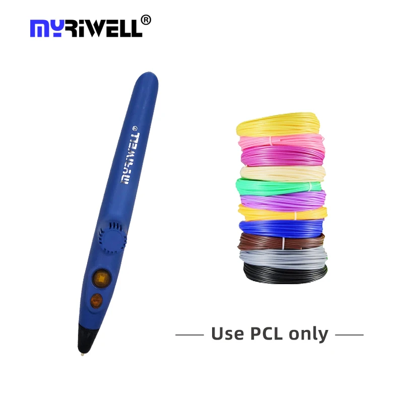 

Myriwell 3D рисунок печать Ручка USB 3D печатная ручка 1,75 мм PCL нити легко для детей Детский Рождественский подарок на день рождения