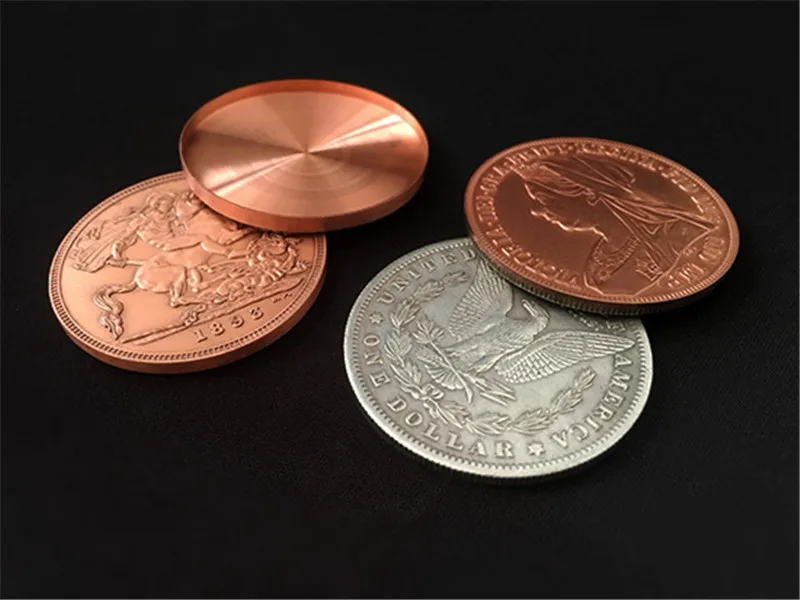 Набор монет Sun and Moon от Oliver Magic Coin Волшебные трюки Иллюзия крупным планом Волшебная