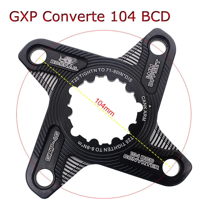 Адаптер для горного велосипеда MTB адаптер Spider Sram GXP X9 XX1 X0 X01 одной Speed110 Bcd 104bcd узкая
