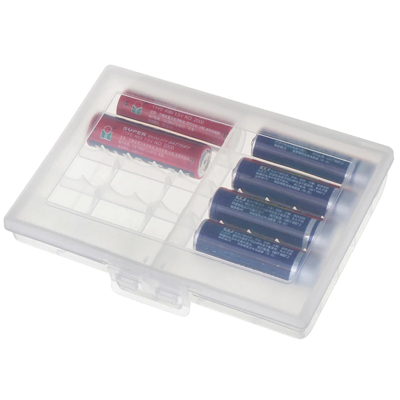 Прозрачный Батарея хранения Чехол держатель жесткого Пластик Коробка для
