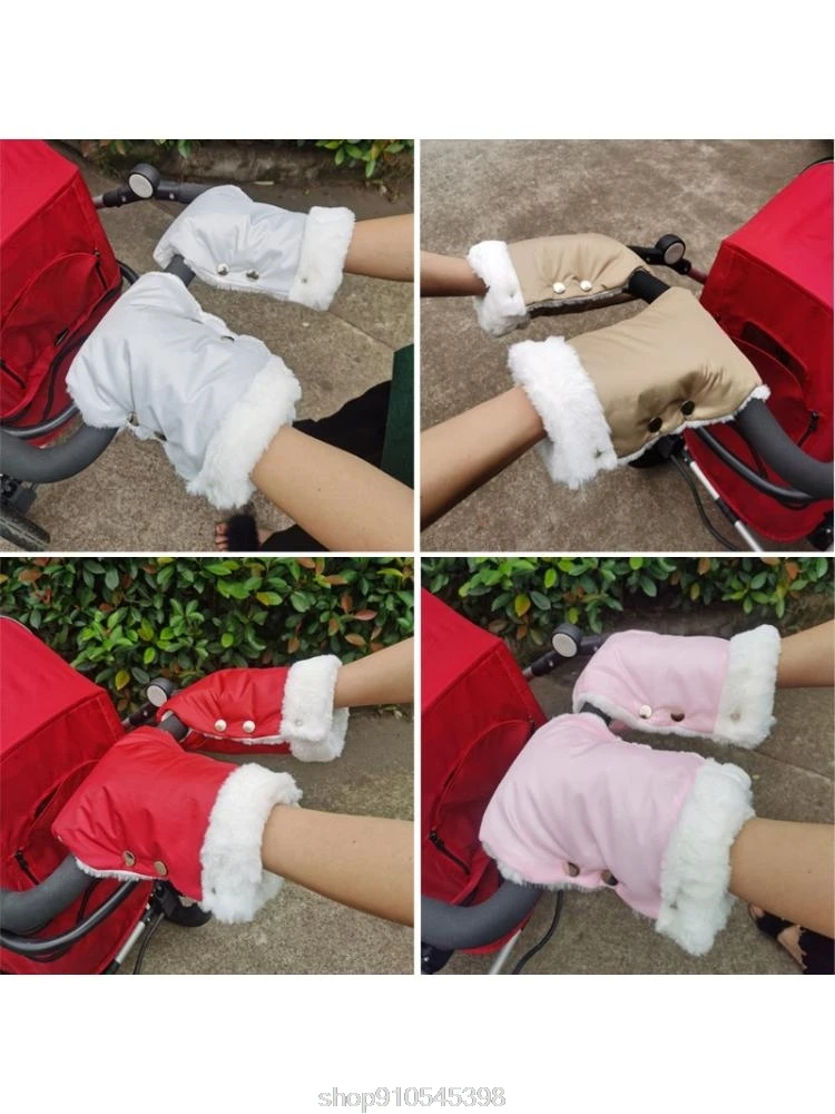 

2pcs Winter Warm Baby Stroller Gloves Waterproof Gloves Pram Accessory Stroller Mitten Pram Hand Muff O30 20 Dropshipping
