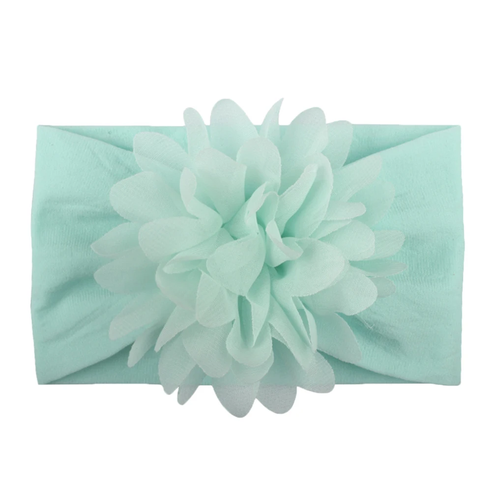 Cute Big Chiffon Flower Headband Newborn Hair Band Ribbon Elastic Child Headdress Headwear Accessories Birthday Present | Детская одежда