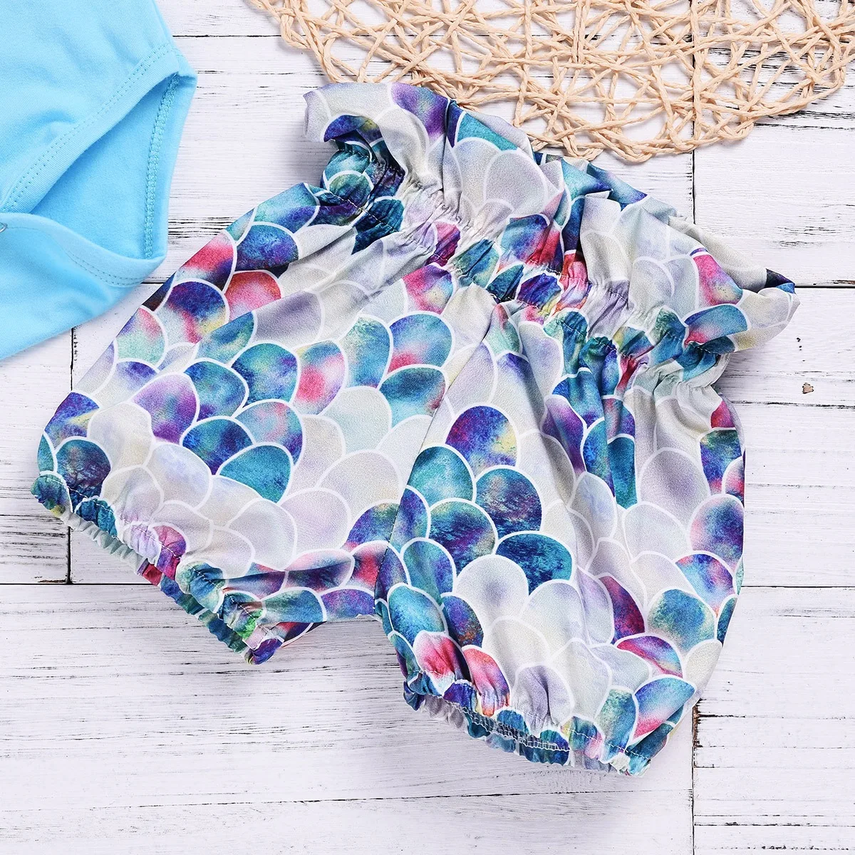

3Pcs Sweet Girl Baby Kids Clothing Outfit Floral Short Sleeve Baby Romper Shorts Set
