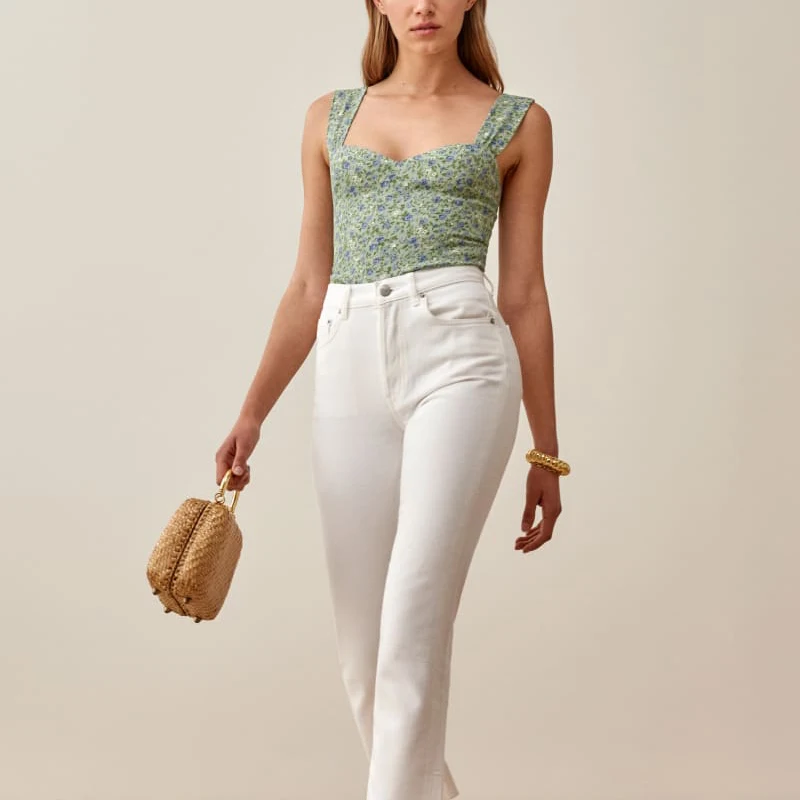 

Summer women's casual flower print slim camisole