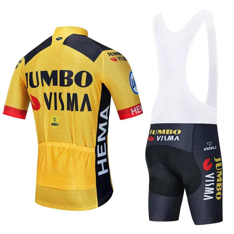 Новинка 2020 команда JUMBO VISMA Велоспорт Джерси 20D велосипедные шорты комплект MTB Ropa