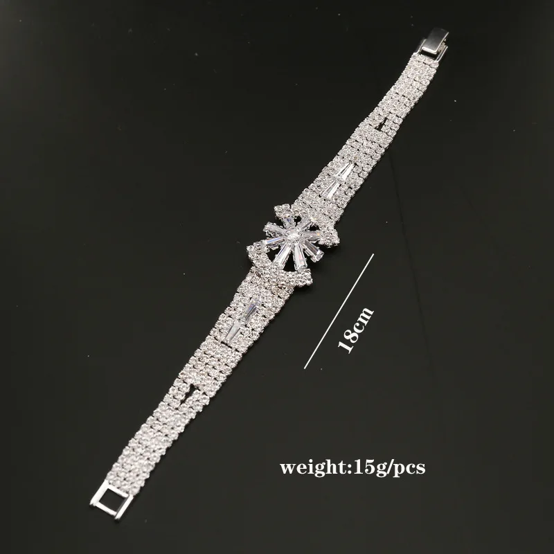 

Classic Super Flash Full Diamond Women's Bracelet Personality Fashion Zircon Female Charm Bangle Bridal Cuff Bracelet Jewelry