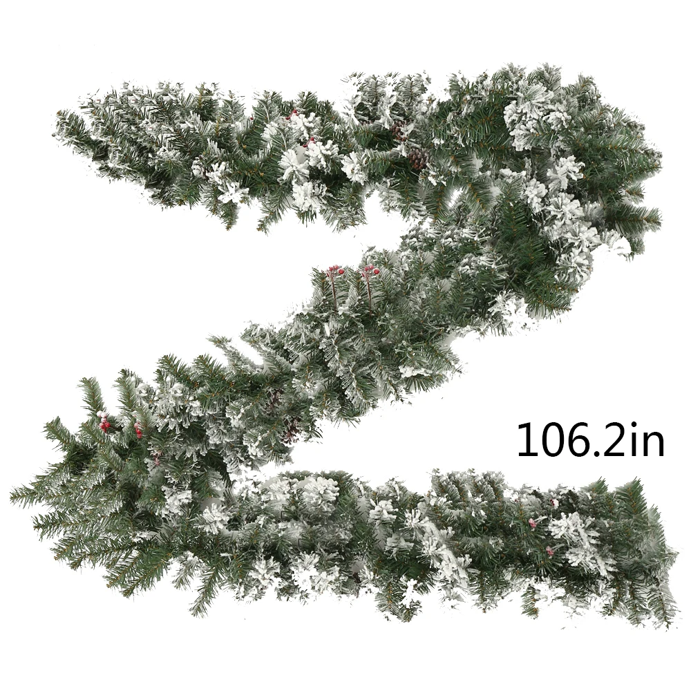 2 7 м Рождественское украшение лента гирлянда Рождественская елка украшения