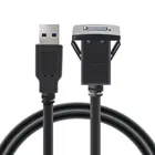 Новый 1 м 3,3 фута один порт USB3.0 a папа-USB3.0 a мама Автомобильный Кабель для скрытого монтажа фургона приборной панели установка Заподлицо Двойной USB разъем