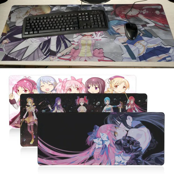 Puella Magi Madoka Magica аниме девушка прочный резиновый компьютерный коврик супер Гранде
