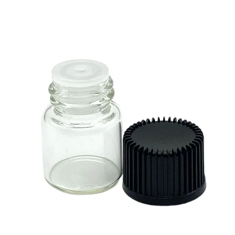 10 шт 1 мл маленькие флаконы для жидкого стекла с редуктором отверстия и крышкой