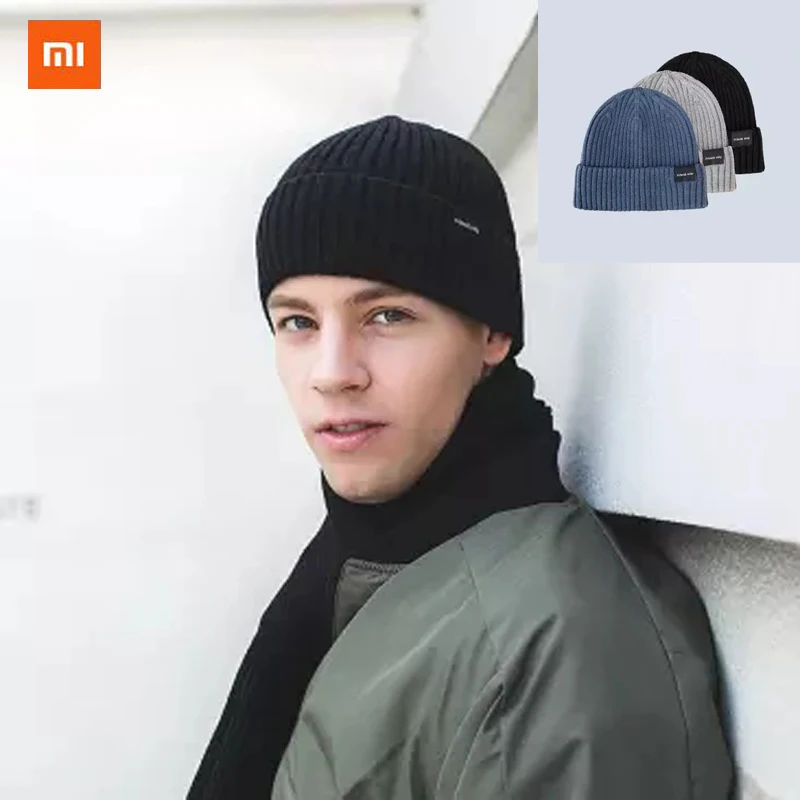3 цвета, Xiaomi FO, модная теплая вязаная шапка, размер Sizzler, форма, простой вентилятор, теплая, удобная, не скатывается, материал пряжи