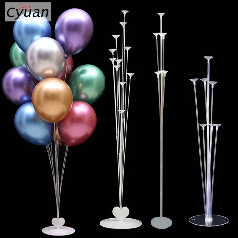 Cyuan 11 тюбиков прозрачный пластиковый держатель для воздушных шаров колонна