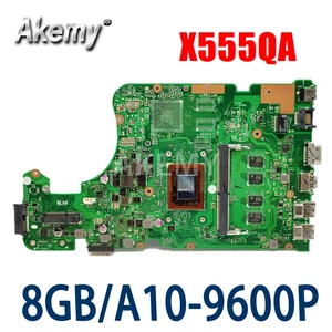 x555qa 8gb rama10 9600p for asus x555q a555q x555qg x555qa x555bp x555b x555ba mainboard motherboard 90nb0d50 r00010 free global shipping