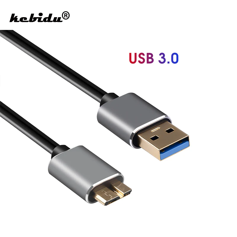Kebidu Micro USB 3 0 кабель 2.1A 4 8 Гбит/с 1 м для быстрой зарядки и передачи данных шнур