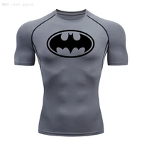 tracksuit mens t shirt 2022 summer grey workout shirts top sports for gym running t shirt mma short sleeve round neck shirt