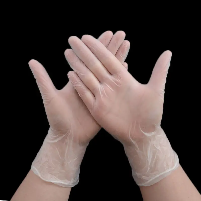 

Disposable Transparent Gloves Food Work Cleaning Gloves Nitrile Latex Synthesis Gloves High Elasticity Waterproof Durable Gloves