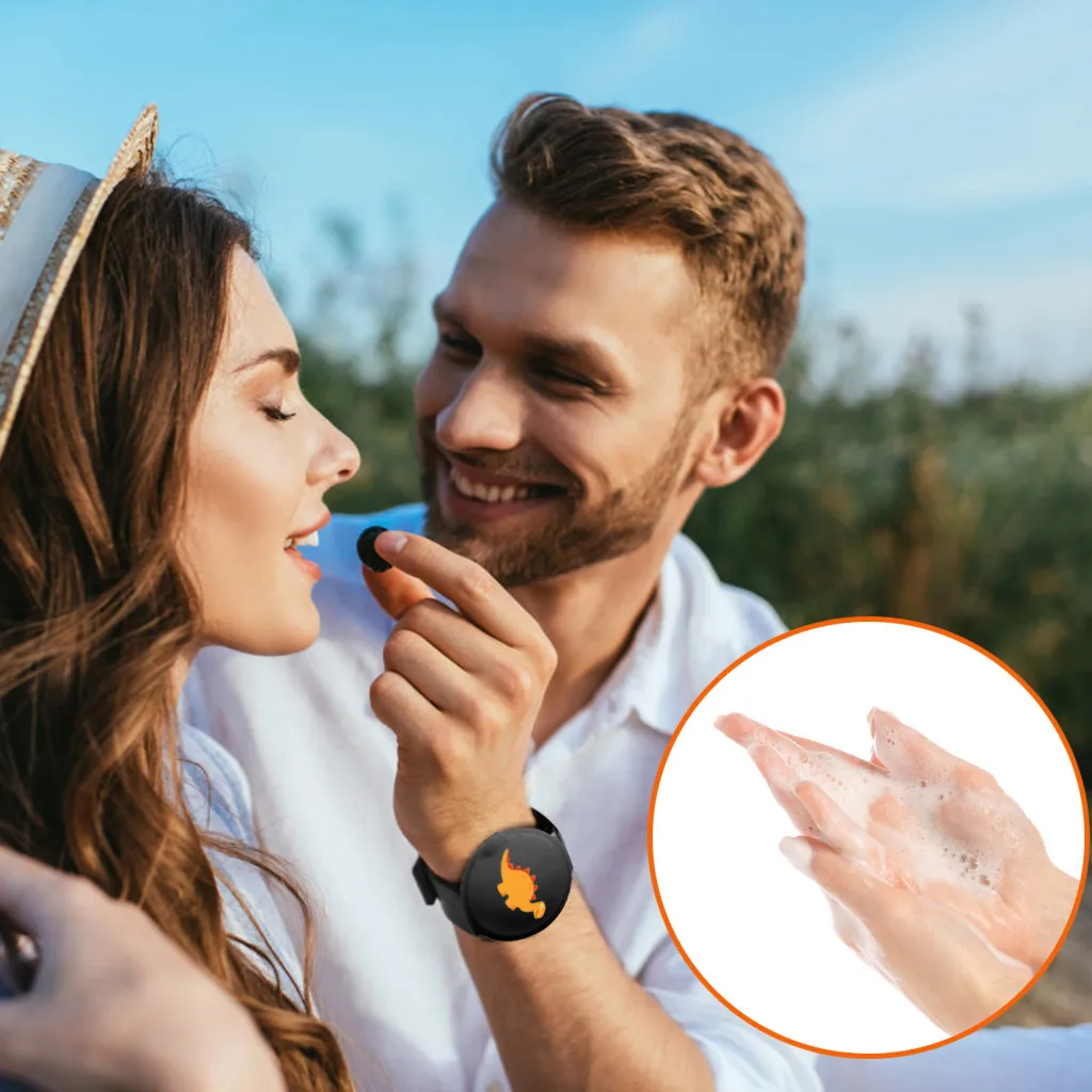 

5PCS Portable Wristband Hand Dispenser Liquid Wearable Silicone Hand Sanitizer Dispenser Pumps Disinfectant For kid Adult