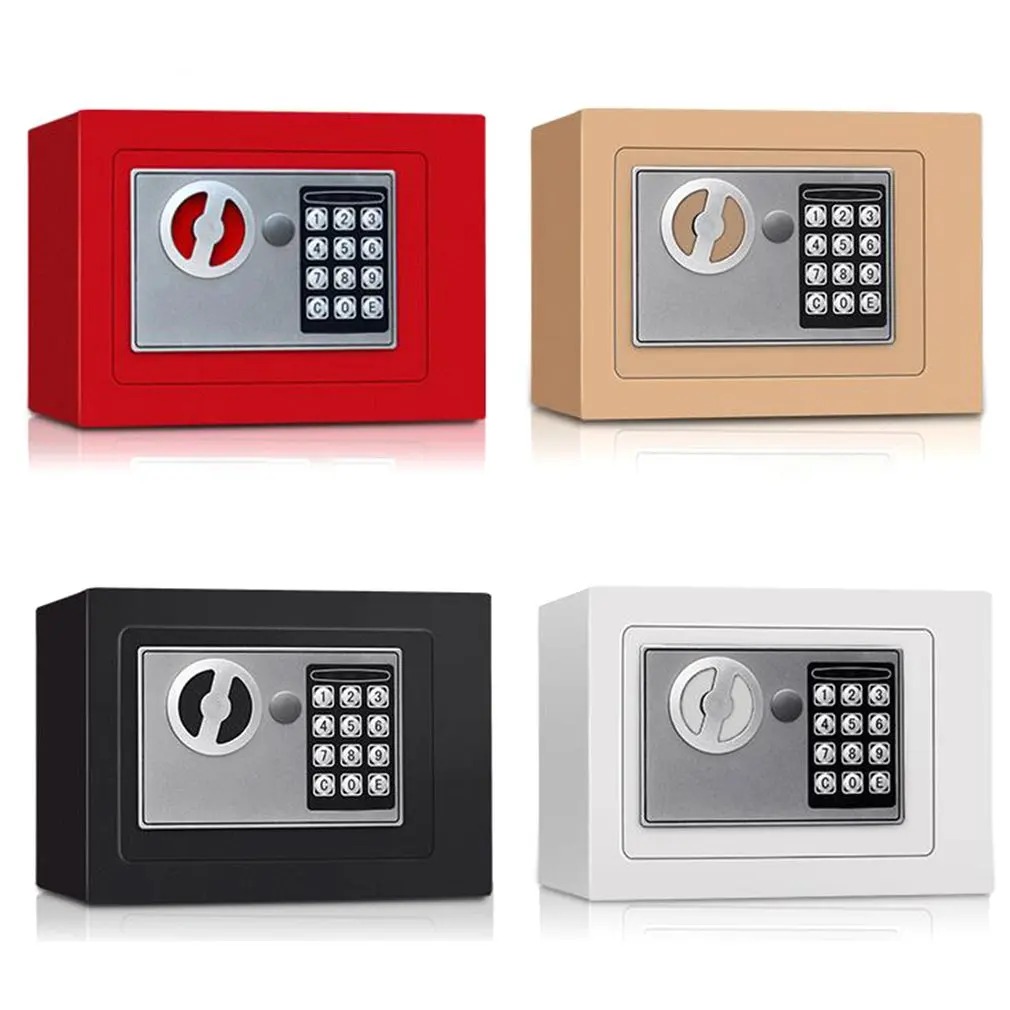 Маленький Сейф для дома 17E настенный мини прикроватный столик с паролем и замком