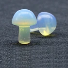 1 шт. миниатюрная статуя гриба, Кварцевая ручка, искусственный кристалл, брелок, подарок, Натуральный топаз, резные украшения, украшение