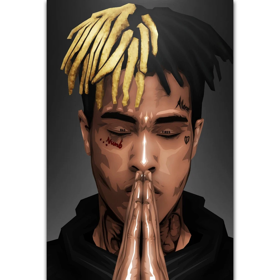MQ930 XXXTentacion Rap Hip Hop Rapper Cool Singer Star Hot новый художественный плакат топ светильник лый