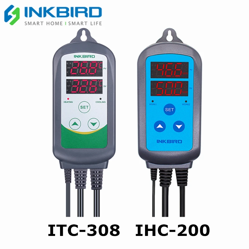 

Контроллер Inkbird ITC-308, термостат 220 В, умный регулятор влажности IHC-200