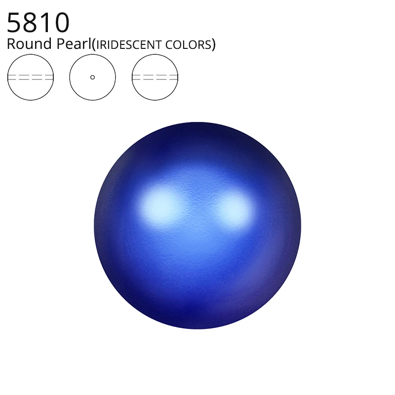 Оригинальные кристаллы Swarovski 5810 Радужный цвет жемчуг бусины с полным отверстием