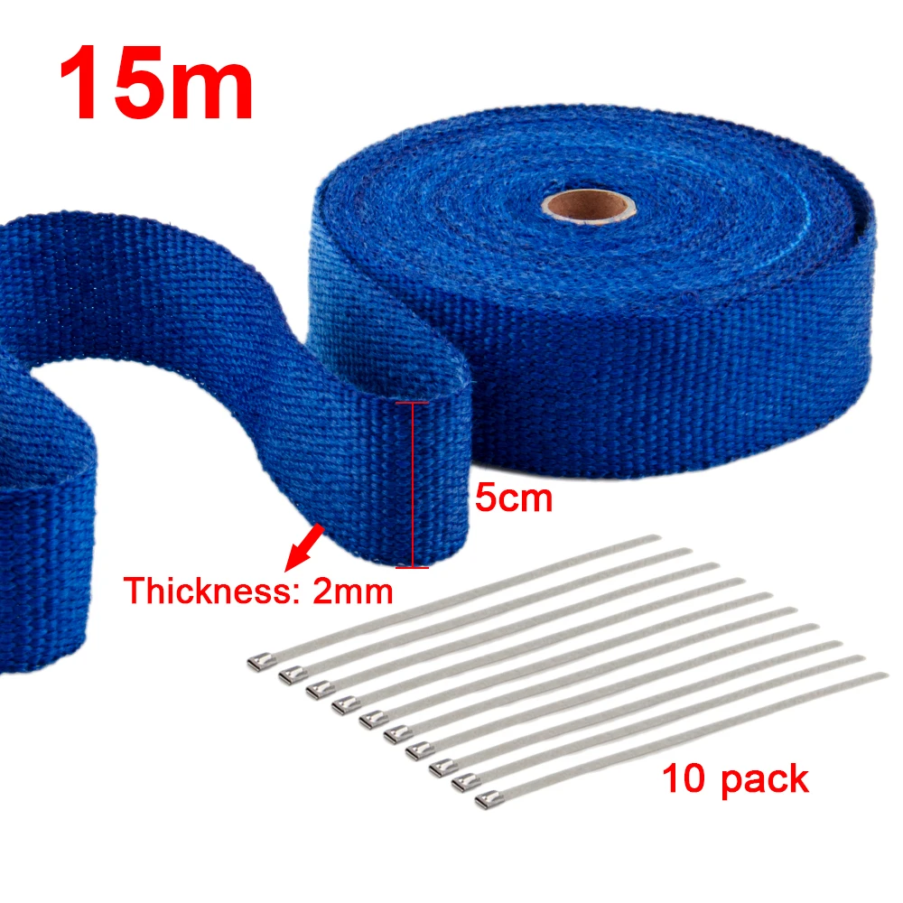 Углеродная 2 &quotx50FT выхлопная головка Стекловолоконная Тепловая оберточная лента