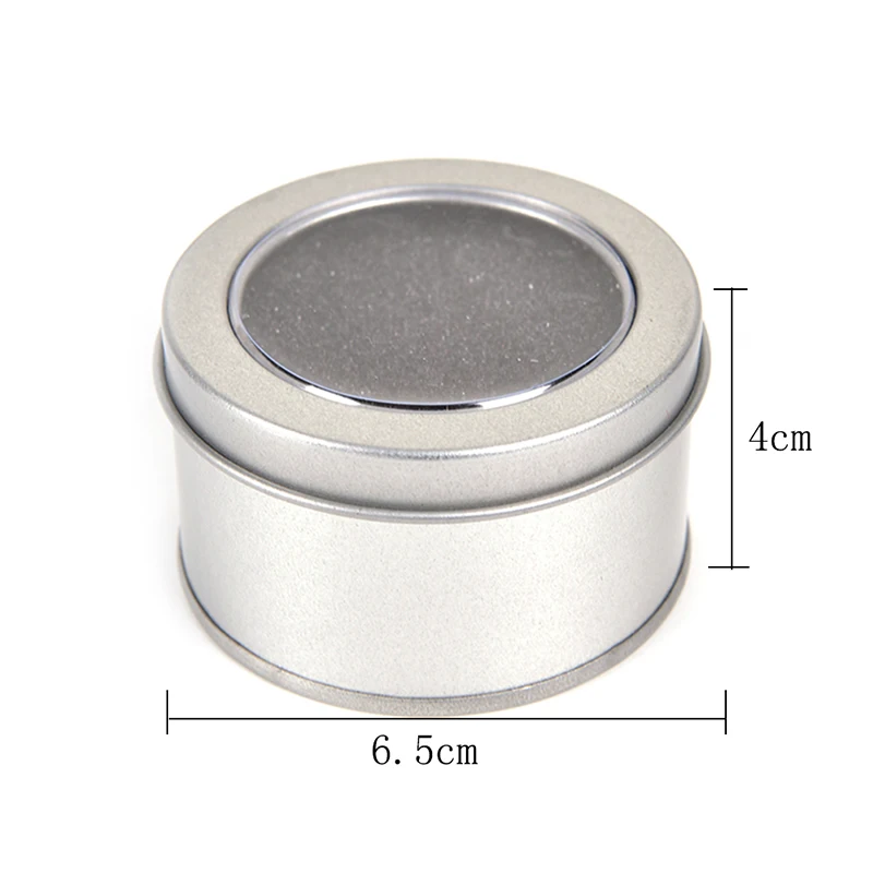 Серебряный круглый металлический чехол для часов с дисплеем 6 5*4 см | Красота и